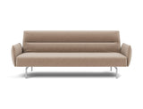 Jillis sovesofa med armlæn i 417 Esina Mocha, set forfra