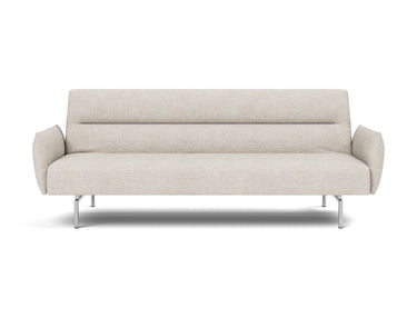 Jillis sovesofa med armlæn i 470 Yuveno Natural, set forfra