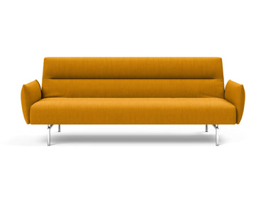 Jillis sovesofa med armlæn i 507 Elegance Burned Curry, set forfra