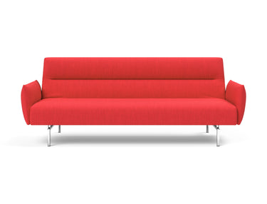 Jillis sovesofa med armlæn i 511 Elegance Red, set forfra