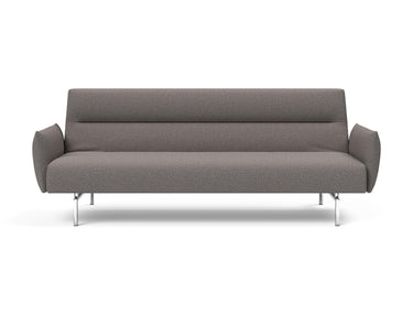 Jillis sovesofa med armlæn i 521 Mixed Dance Grey, set forfra