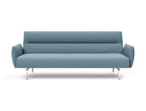 Jillis sovesofa med armlæn i 525 Mixed Dance Light Blue, set forfra