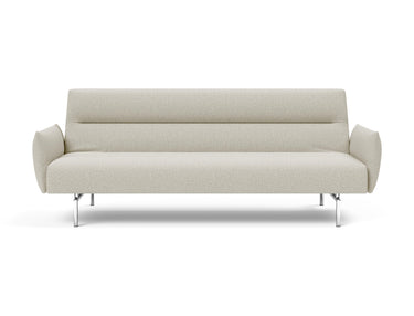 Jillis sovesofa med armlæn i 527 Mixed Dance Natural, set forfra