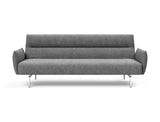 Jillis sovesofa med armlæn i 563 Twist Charcoal, set forfra