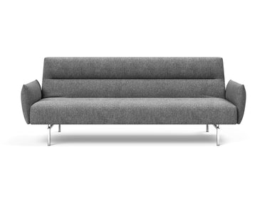 Jillis sovesofa med armlæn i 563 Twist Charcoal, set forfra