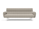 Jillis sovesofa med armlæn i 579 Kenya Gravel, set forfra