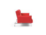 Jillis sovesofa med armlæn i 511 Elegance Red, set fra siden