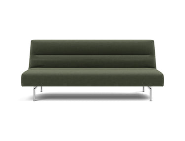 Jillis sovesofa i 413 Esina Olive Green, set forfra
