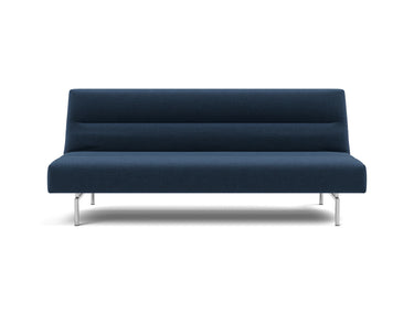 Jillis sovesofa i 414 Esina Indigo Blue, set forfra