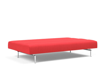 Jillis sovesofa i 511 Elegance Red, slået ud til seng