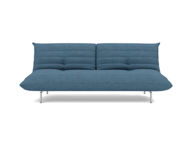 Mikunjo sovesofa i 302 Weda Blue, set forfra