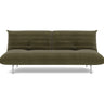 Mikunjo sovesofa i 316 Cordufine Pine Green, set forfra