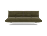 Mikunjo sovesofa i 316 Cordufine Pine Green, set forfra
