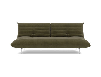 Mikunjo sovesofa i 316 Cordufine Pine Green, set forfra