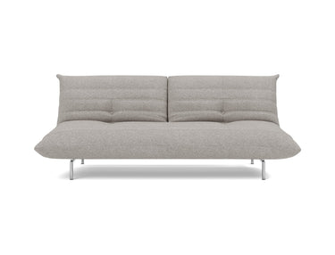 Mikunjo sovesofa i 321 Corocco Warm Grey, set forfra