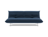 Mikunjo sovesofa i 414 Esina Indigo Blue, set forfra