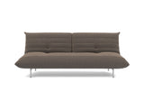 Mikunjo sovesofa i 530 Bouclé Taupe, set forfra