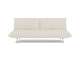 Mikunjo sovesofa i 531 Bouclé Off White, set forfra