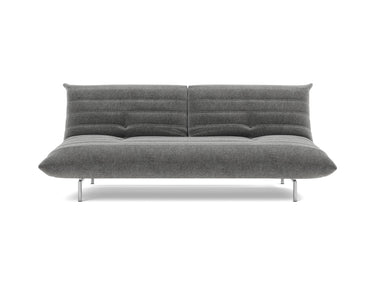 Mikunjo sovesofa i 563 Twist Charcoal, set forfra