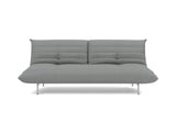 Mikunjo sovesofa i 852 Mahoga Seal Grey, set forfra