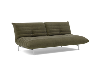 Mikunjo sovesofa i 316 Cordufine Pine Green, set skråt forfra