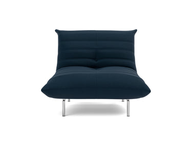 Mikunjo stol i 528 Mixed Dance Blue, set forfra