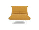 Mikunjo stol i 536 Bouclé Ochre, set forfra