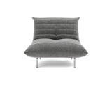 Mikunjo stol i 563 Twist Charcoal, set forfra