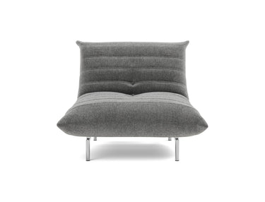 Mikunjo stol i 563 Twist Charcoal, set forfra