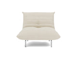 Mikunjo stol i 594 Corduroy Ivory, set forfra