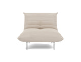 Mikunjo stol i 612 Blida Sand Grey, set forfra