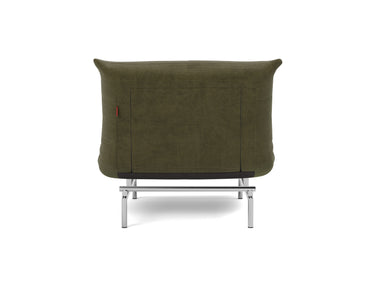 Mikunjo stol i 316 Cordufine Pine Green, set bagfra