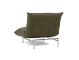 Mikunjo stol i 316 Cordufine Pine Green, set skråt bagfra