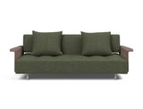 Long Horn D.E.L. sovesofa med armlæn i 353 Taura Forest, set forfra