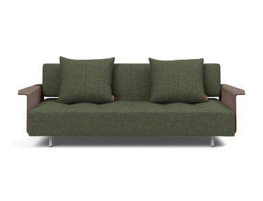 Long Horn D.E.L. sovesofa med armlæn i 353 Taura Forest, set forfra