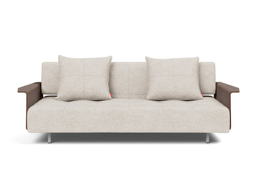 Long Horn D.E.L. sovesofa med armlæn i 470 Yuveno Natural, set forfra