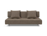 Long Horn D.E.L sovesofa i 411 Esina Cedar Brown, set forfra