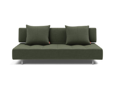 Long Horn D.E.L sovesofa i 413 Esina Olive Green, set forfra