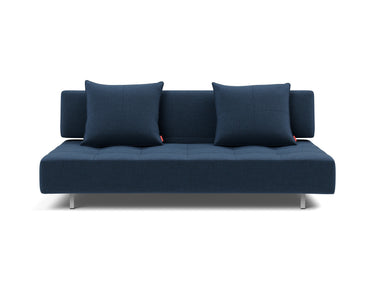 Long Horn D.E.L sovesofa i 414 Esina Indigo Blue, set forfra