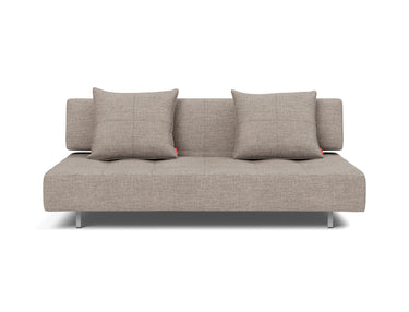 Long Horn D.E.L sovesofa i 472 Yuveno Warm Grey, set forfra