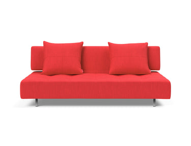 Long Horn D.E.L sovesofa i 511 Elegance Red, set forfra