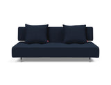 Long Horn D.E.L sovesofa i 528 Mixed Dance Blue, set forfra