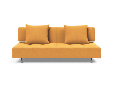 Long Horn D.E.L sovesofa i 536 Bouclé Ochre, set forfra