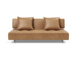 Long Horn D.E.L sovesofa i 551 Faunal Brown, set forfra