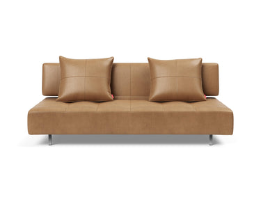 Long Horn D.E.L sovesofa i 551 Faunal Brown, set forfra