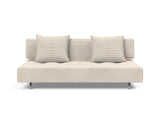 Long Horn D.E.L sovesofa i 594 Corduroy Ivory, set forfra