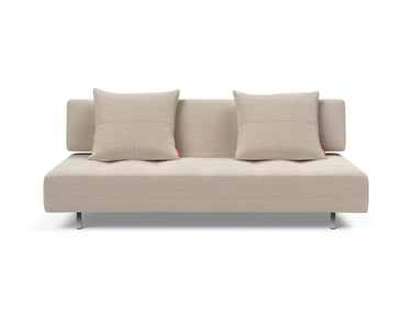 Long Horn D.E.L sovesofa i 612 Blida Sand Grey, set forfra