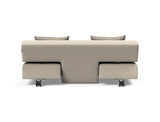 Long Horn D.E.L sovesofa i 539 Bouclé Beige, set bagfra