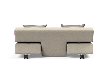 Long Horn D.E.L sovesofa i 539 Bouclé Beige, set bagfra