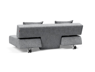 Long Horn D.E.L sovesofa i 565 Twist Granite, set skråt bagfra